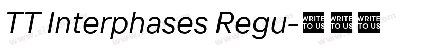 TT Interphases Regu字体转换